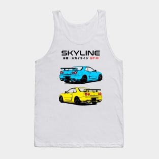 GTR Blue & Yellow Tank Top